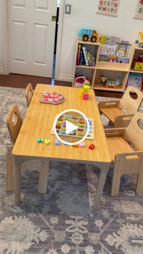 Customer photo review of Adrian | Adjustable Toddler Table & Chair Set