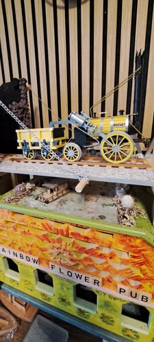 Reseña con foto de un cliente sobre Maqueta Tren Rocket