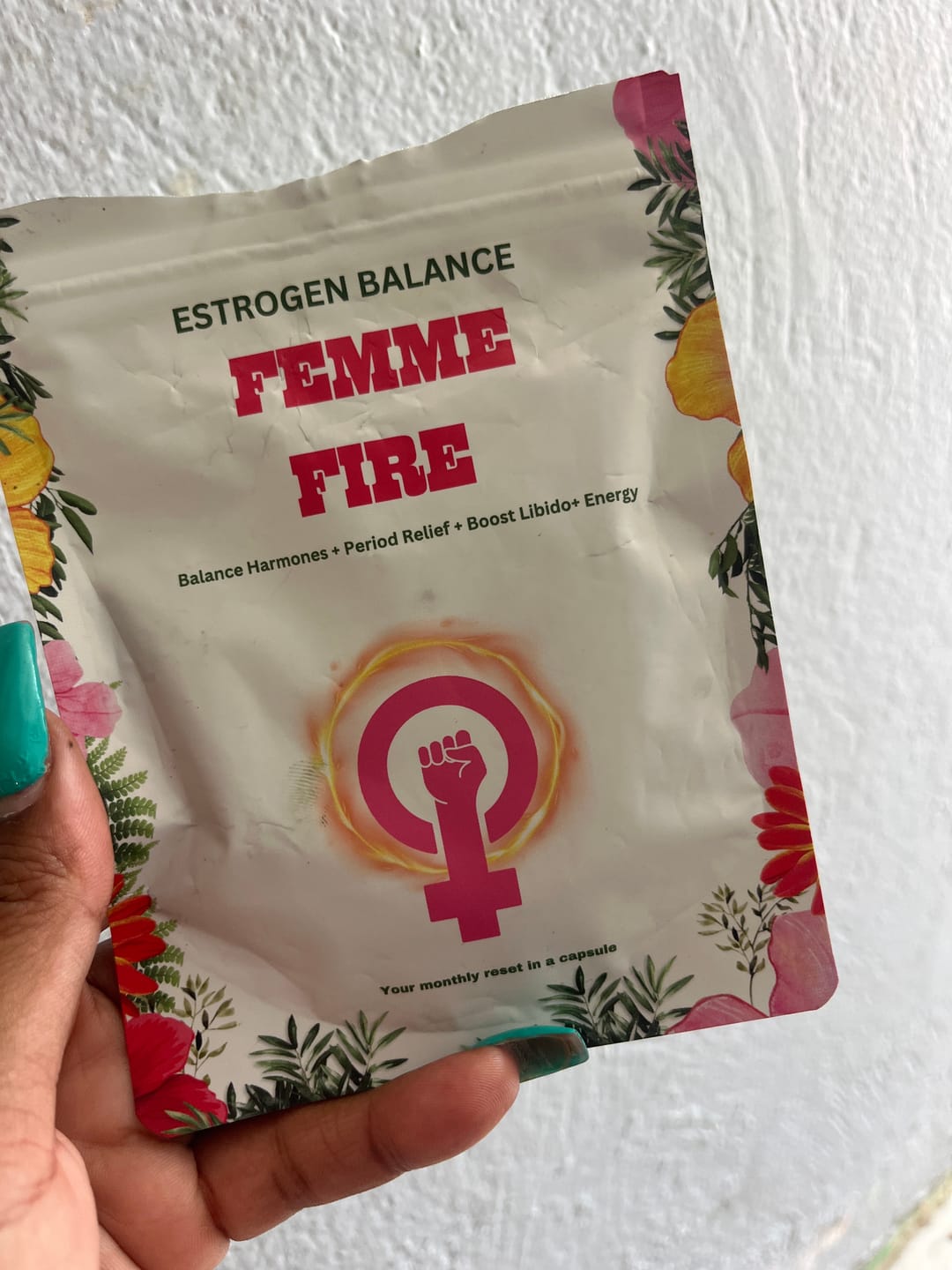 Customer photo review of Femme Fire |  Herbal Female Hormone Balance