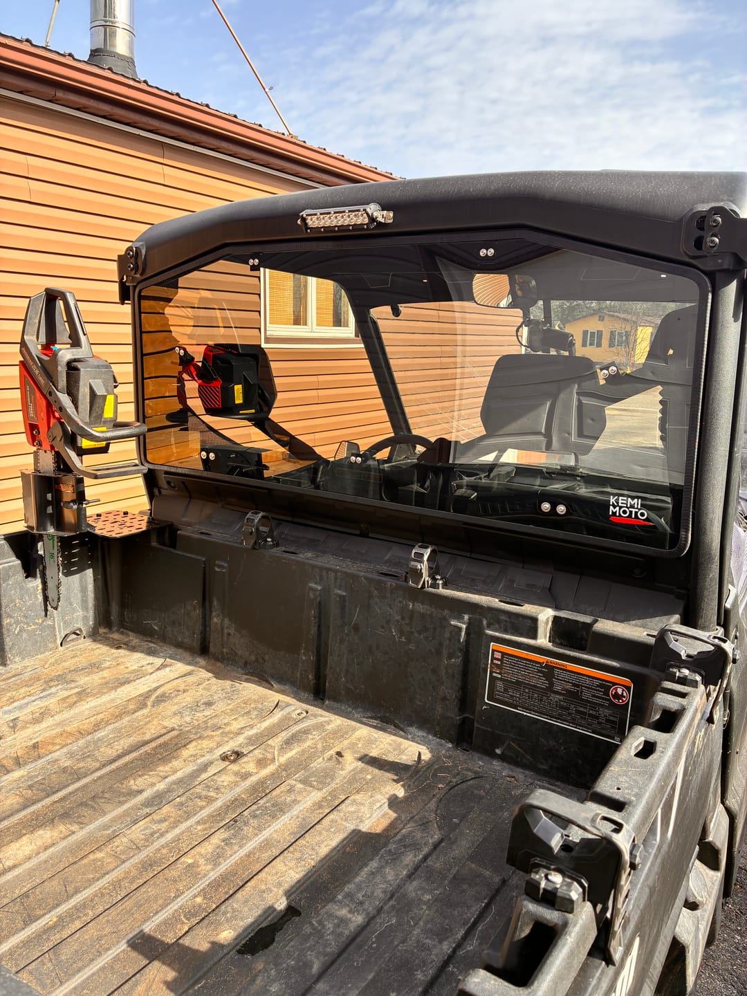 Customer photo review of Rear Tinted Windshield for Can-Am Defender HD5/8 /10/MAX