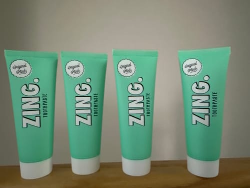 Customer photo review of Original Mint Toothpaste (x4)