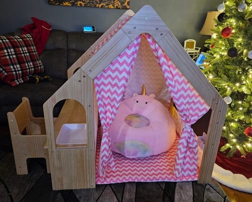 Customer photo review of Flair | Playhouse & Sensory Desk