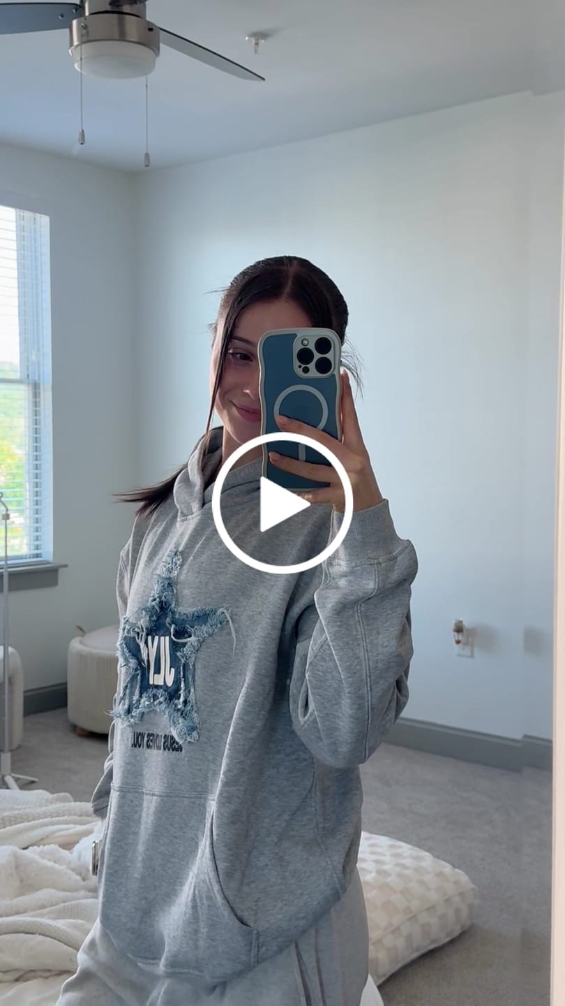 Customer video review of JLY Denim Star Heavy Hoodie