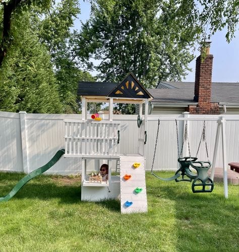 Customer photo review of Craftsman | Modern Swing Set