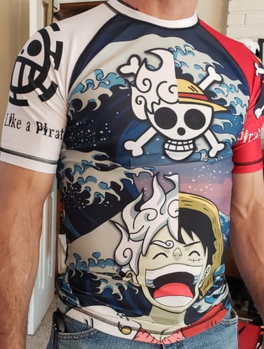 Customer photo review of Dual Power Premium Bjj Rash Guard For Men/Women