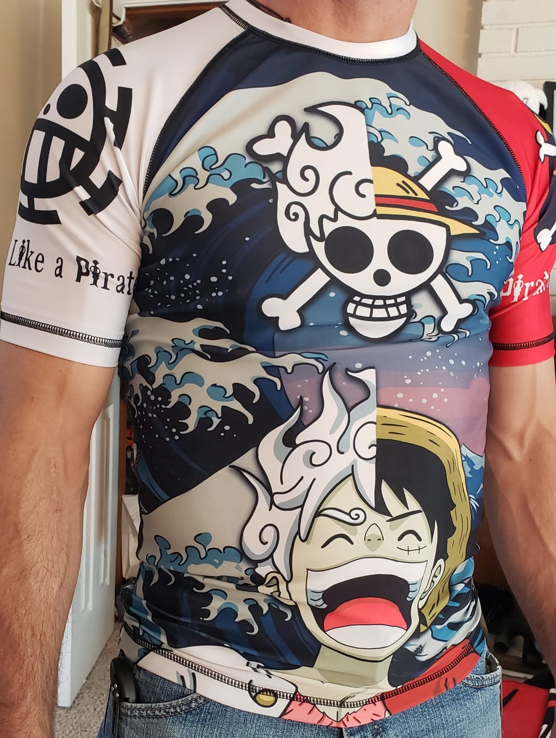Customer photo review of Dual Power Premium Bjj Rash Guard For Men/Women