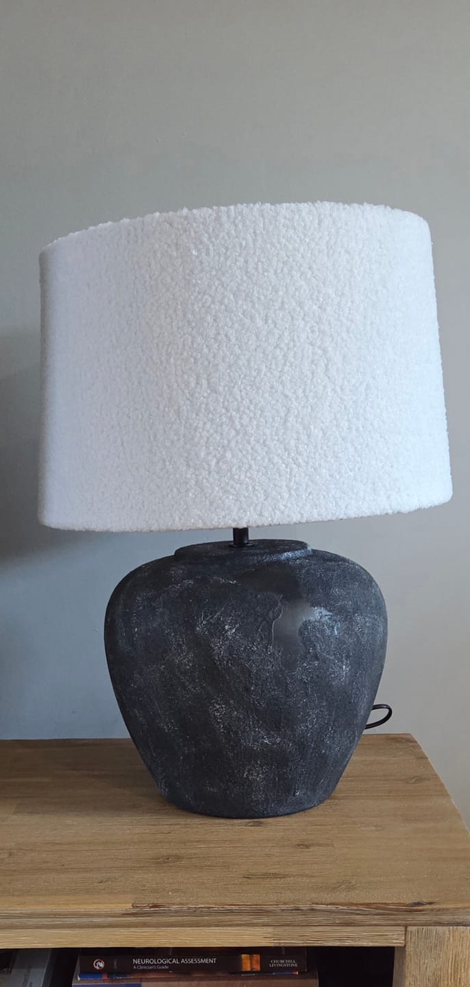 Customer photo review of Santi Ceramic Table Lamp Black