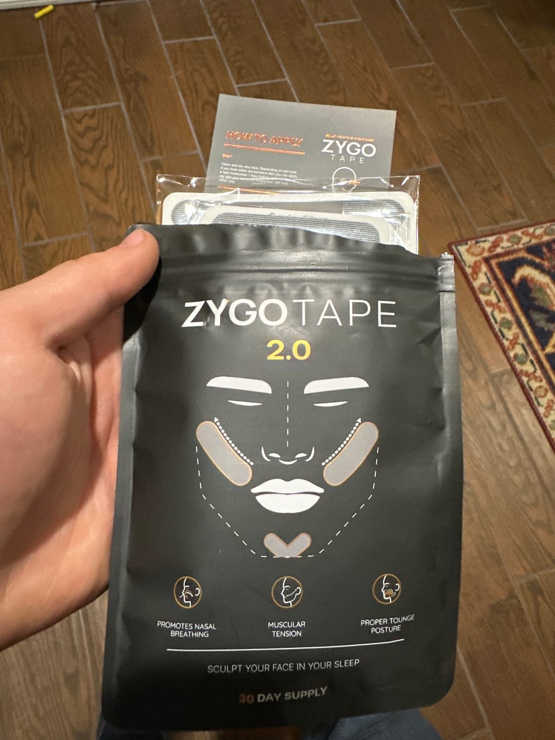 Customer photo review of Zygo Tape - Facial Sculpting & Anti-Aging Tape