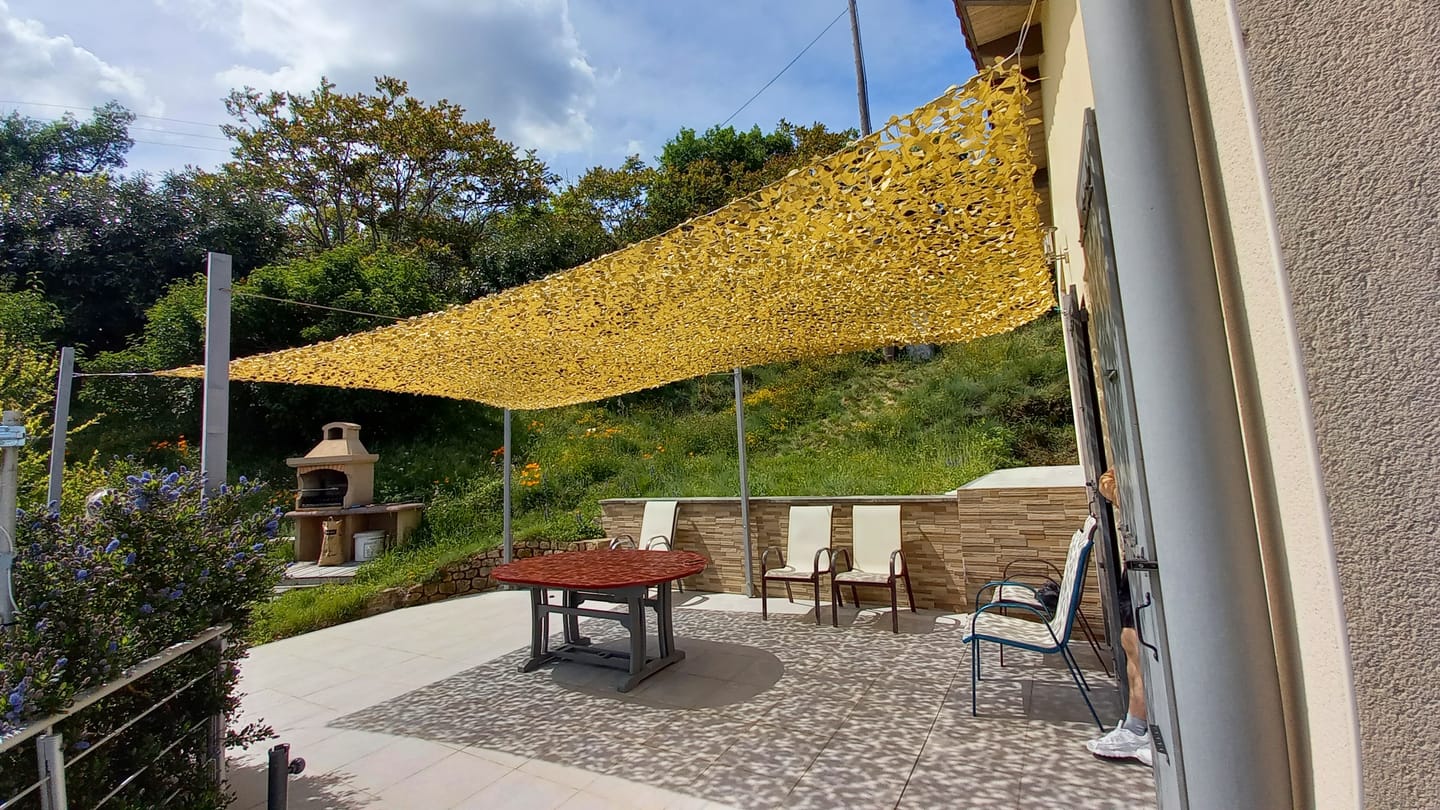 Customer photo review of Filet de camouflage renforcé câble acier