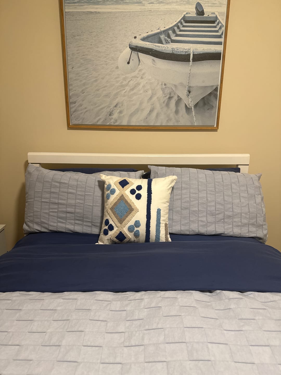 Customer photo review of Coastal Geometry Cushion