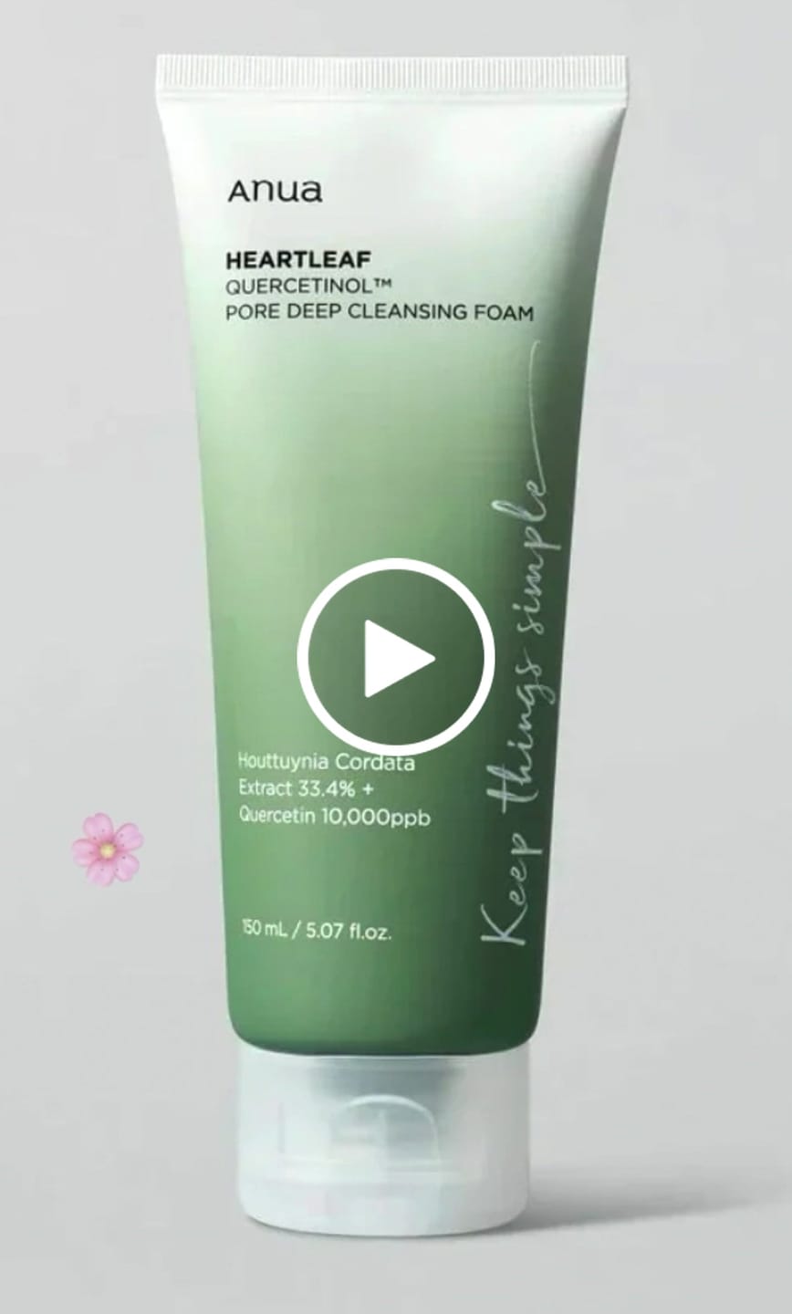 Customer video review of غسول انوا الرغوي للتنظيف العميق للمسام بخلاصة الهارتليف - 150مل