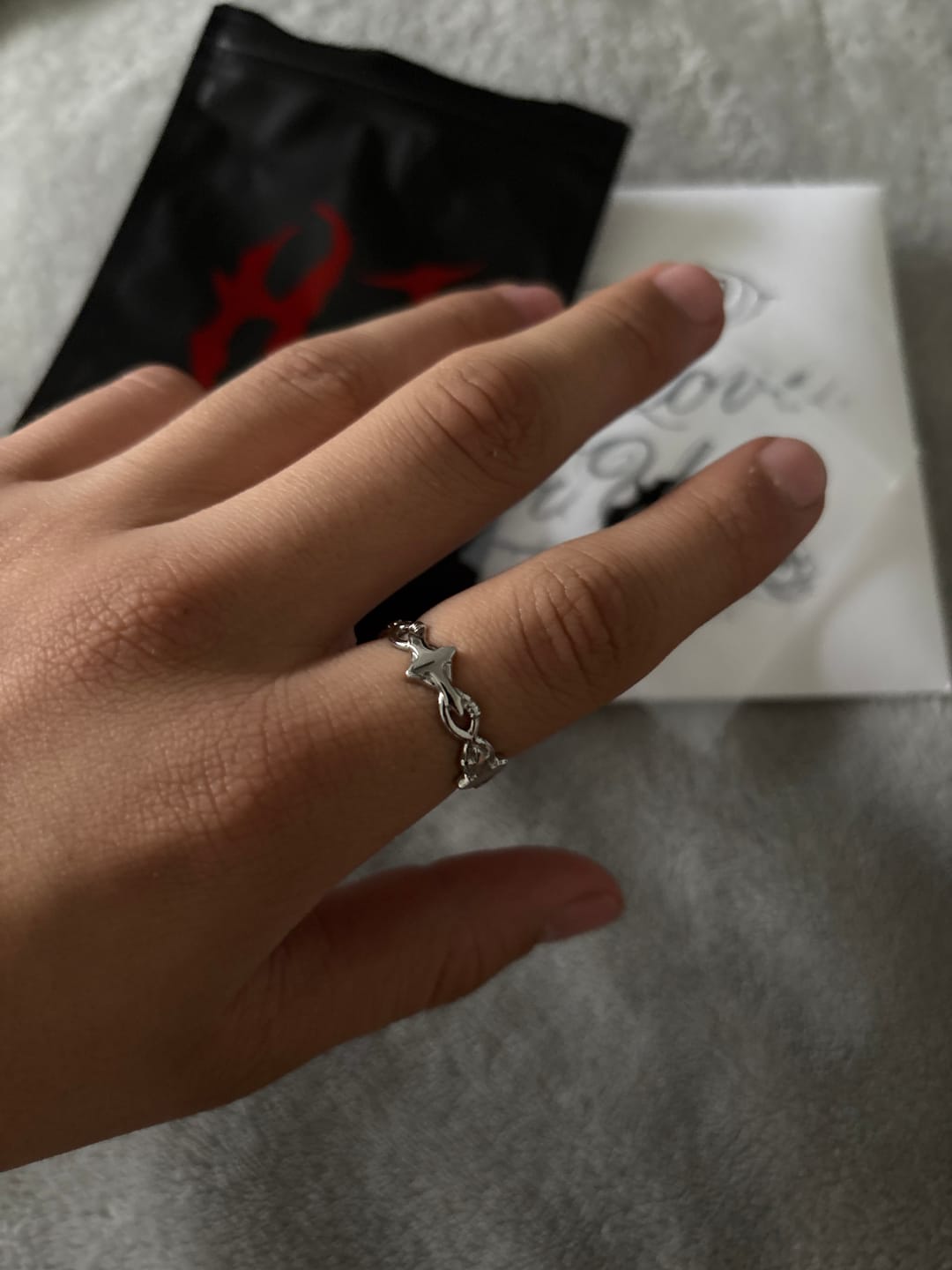 Customer photo review of BARBED WIRE RING