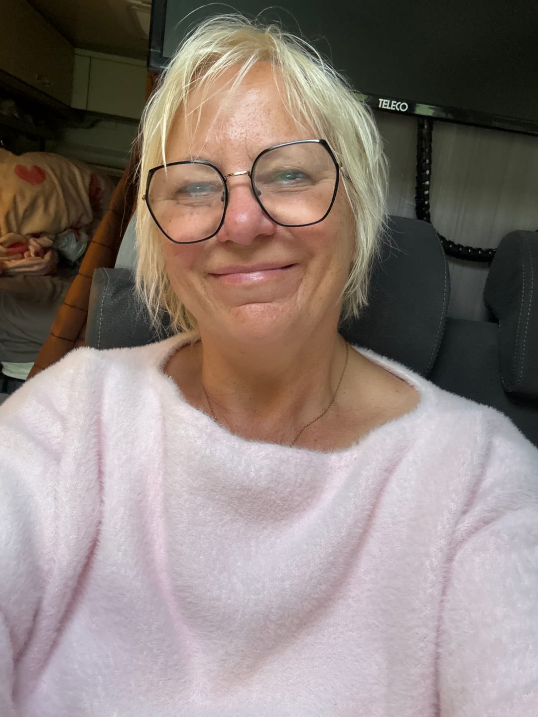 Customer photo review of Ultra-Soft Everyday Off Shoulder Pullover
