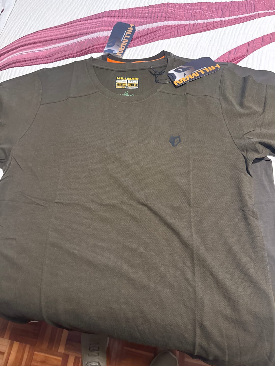 Customer photo review of 1UL Bamboo Short Sleeve Hunting T-shirt with Active Vent Technology