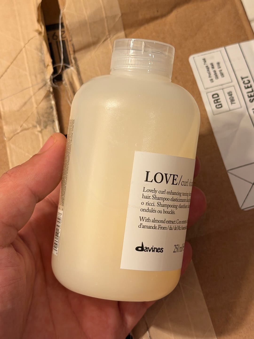 Customer photo review of LOVE CURL Shampoo