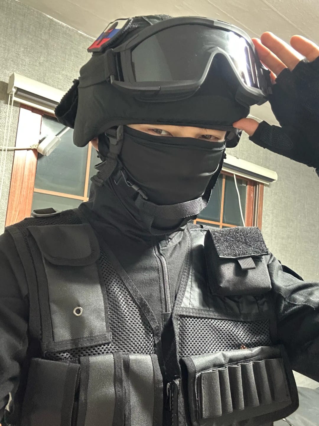 Customer photo review of ShadowSkin Helmet Cover