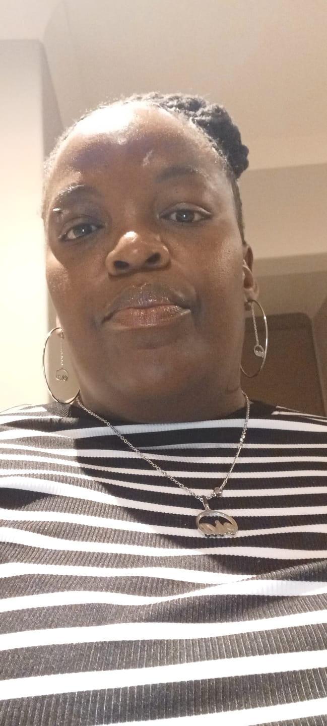 Customer photo review of Silver Era Drop Hoops
