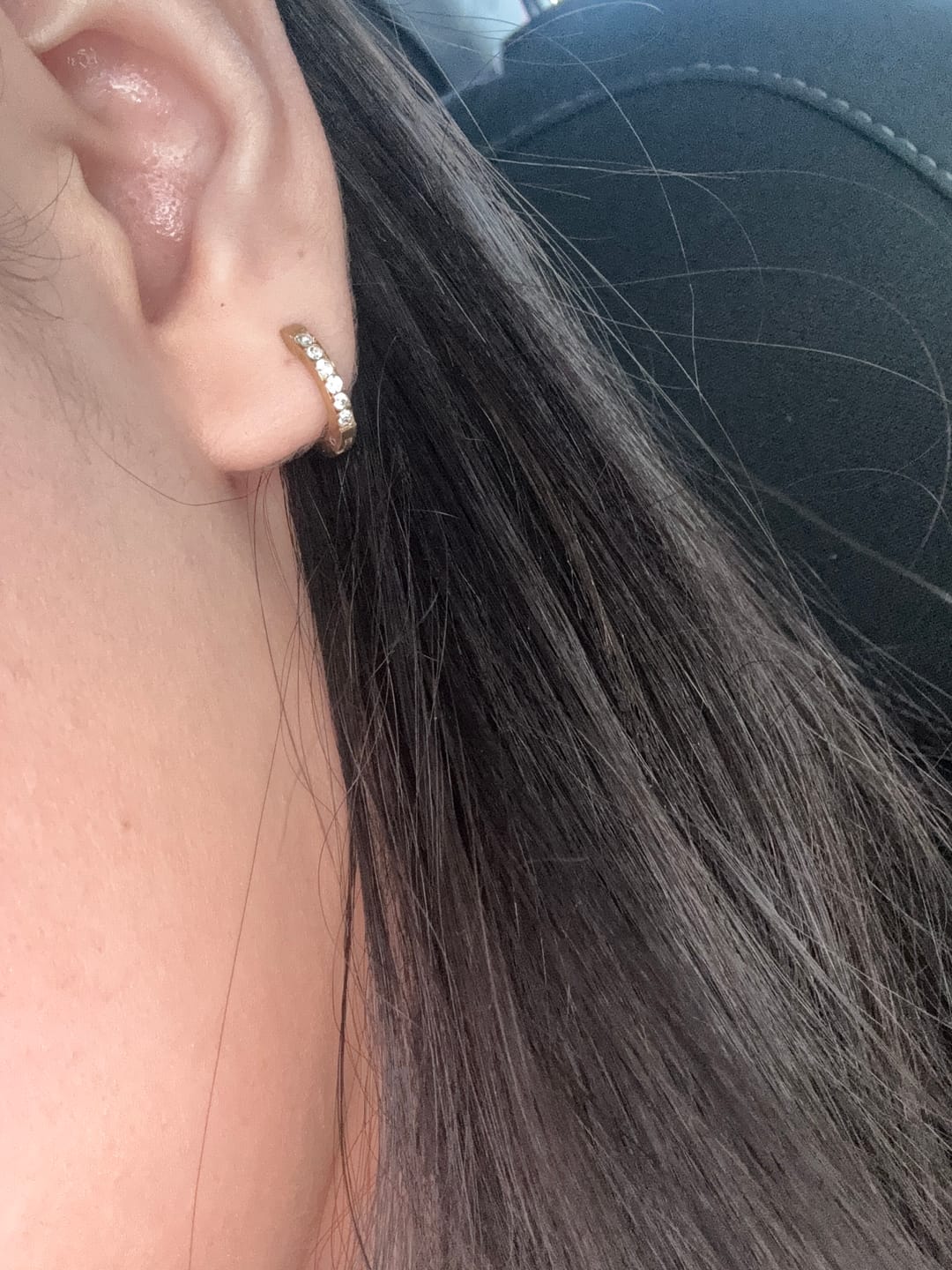 Customer photo review of Par Arracada Con Zirconias 13 mm
