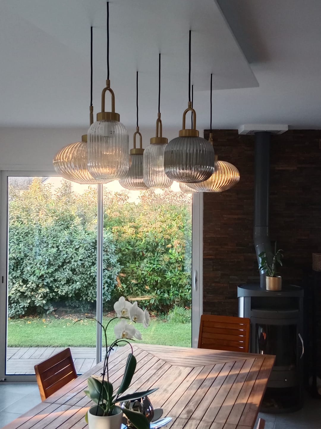 Customer photo review of Suspension chic en verre vintage CRISTALI | 1 Suspension