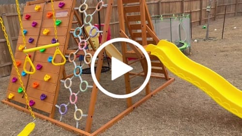 Customer photo review of Sycamore | Outdoor Sensory Swing Set & Jungle Gym