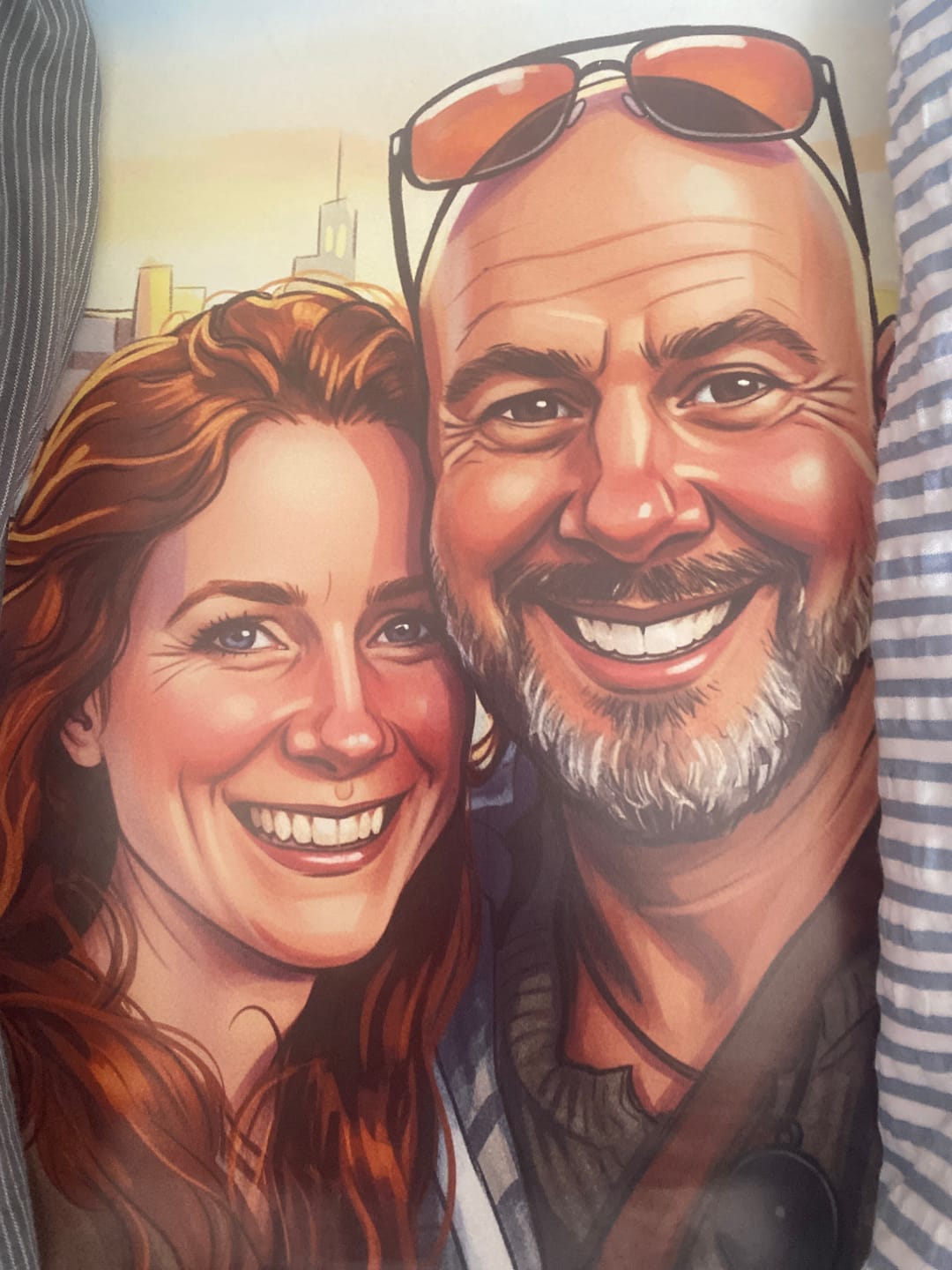 Customer photo review of ColorSketch Poster Dein Foto als handgezeichnete Karikatur