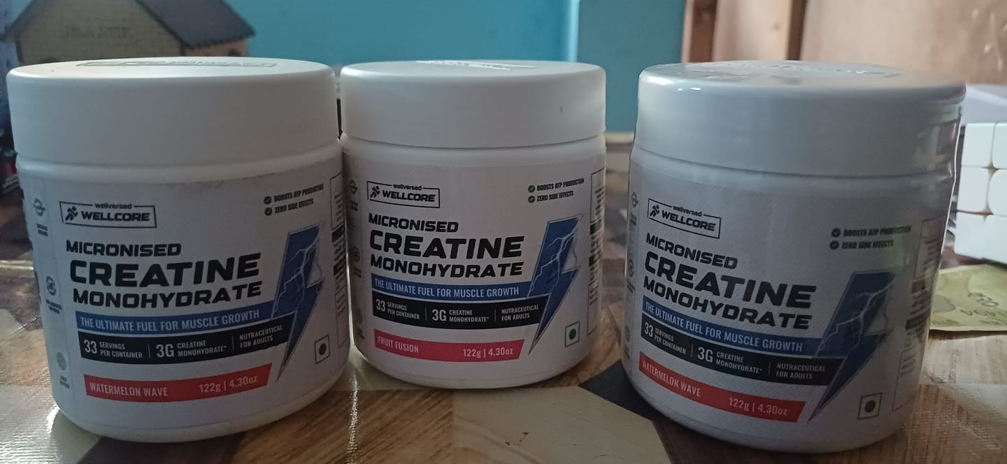 Customer photo review of Wellcore - Pure Micronised Creatine Monohydrate | Watermelon Wave (122g, 33 servings)