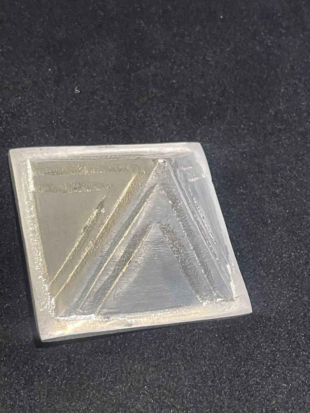 Customer photo review of 2-Layer Aluminium Pyramid Vastu Remedy for Health, Wealth and Positive Energy Balance for Home Entrance, Main Door and Kitchen Placement | 7.6 cm | 110 g