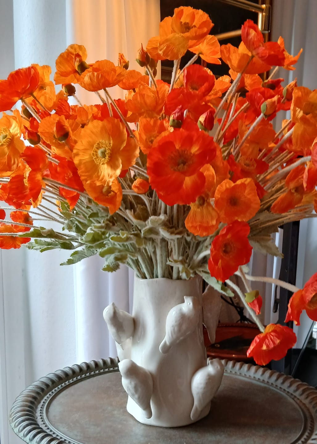 Customer photo review of Zijden Klaprozen - Oranje