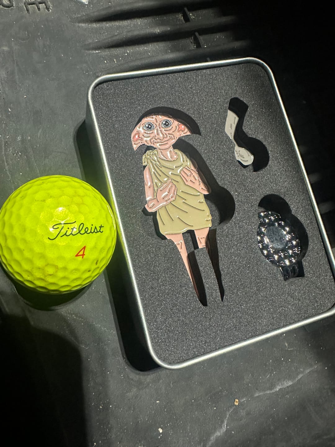 Customer photo review of Harry Potter x PuttBuddies - Dobby Divot Tool w/ sock ball marker