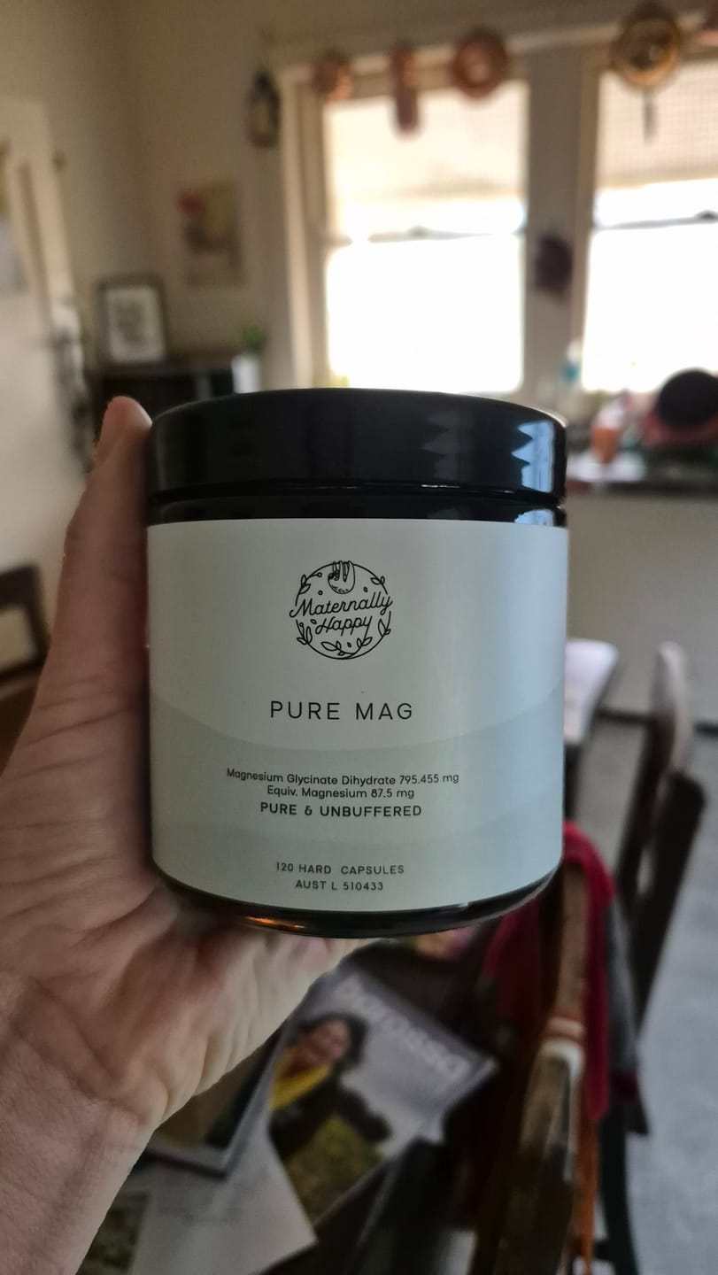 Customer photo review of Pure Mag | Unbuffered Magnesium Glycinate