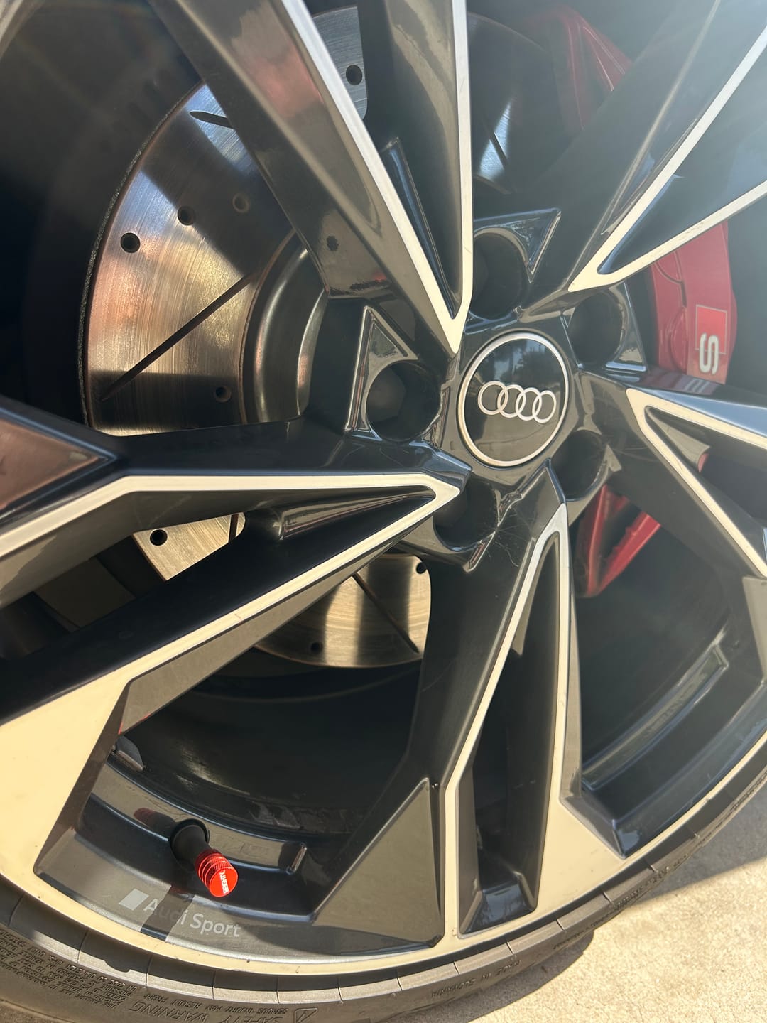 Customer photo review of 80Eighty® Red Valve Stem Caps