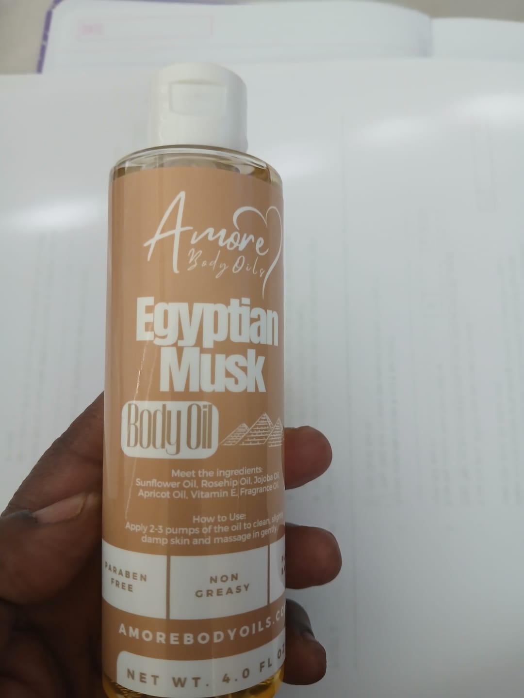 Customer photo review of Egyptian Musk - Body Oil