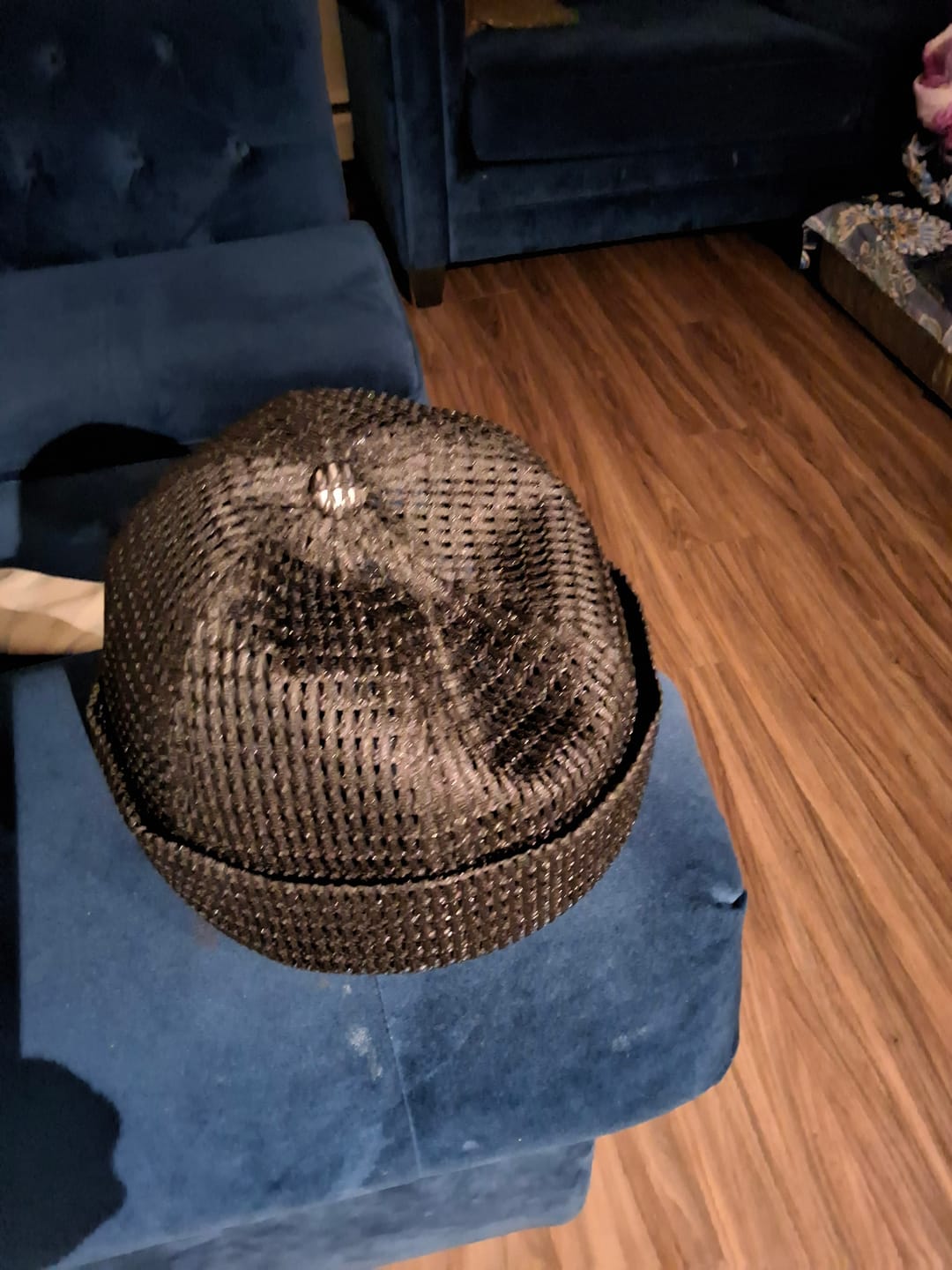 Customer photo review of Men’s Breathable Brimless Docker Hat – Lightweight Mesh Skull Cap for Summer Outdoor Wear