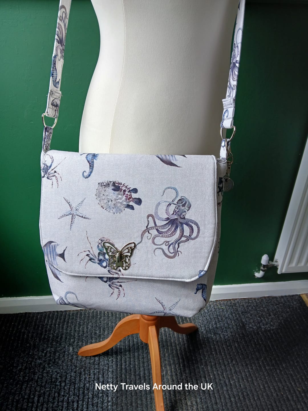 Customer photo review of Ocean Life Digital Print Cotton Canvas Fabric