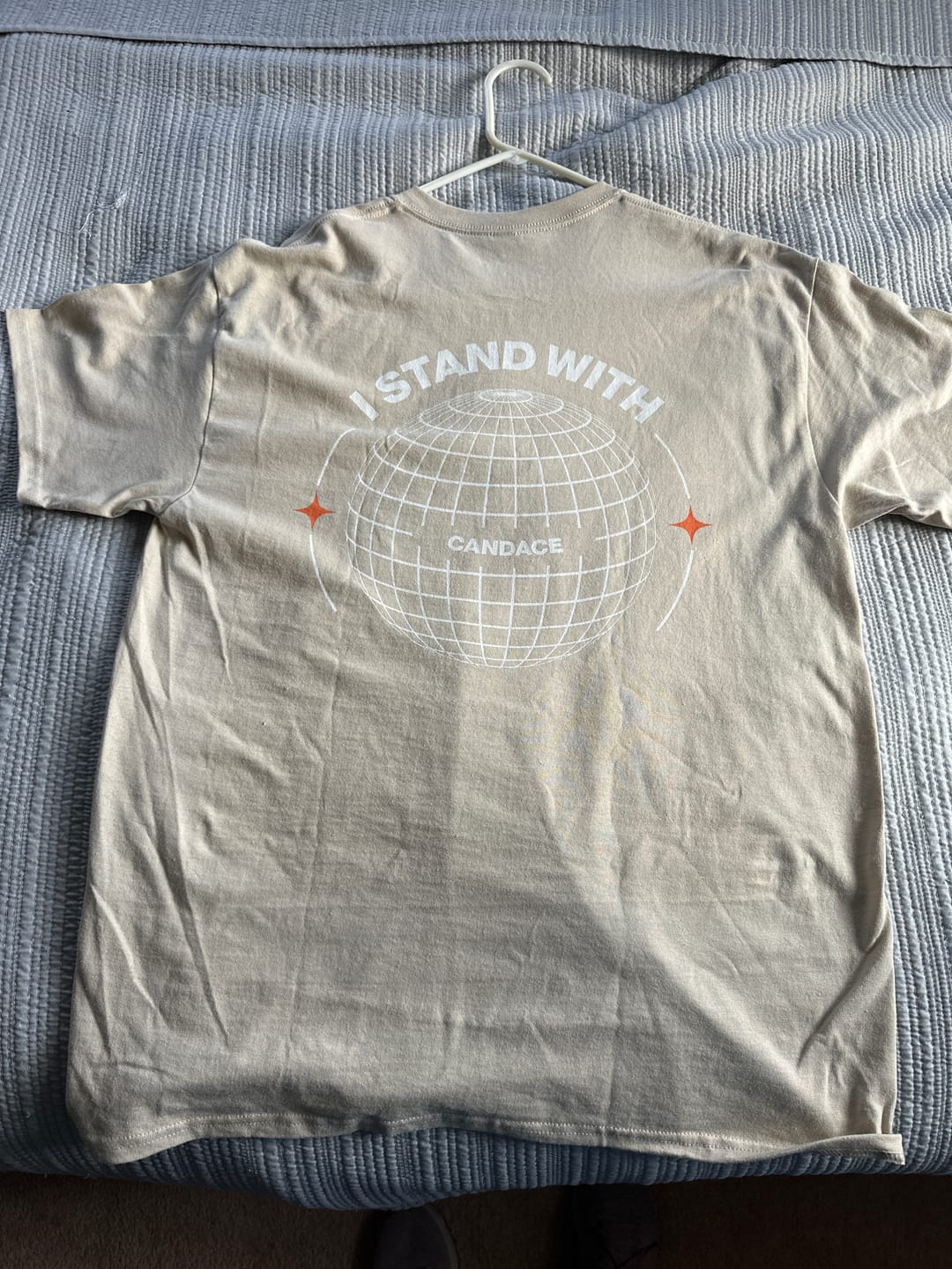 Customer photo review of Stand With Candace Global T-Shirt