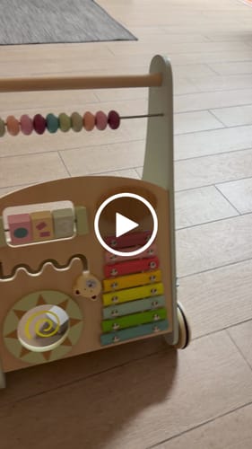 Customer video review of הליכון פעילות מעץ דגם דניאל