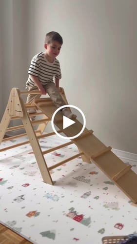 Customer photo review of Olive - Pikler Triangle Ladder and Climber Slide - Multiple Sizes