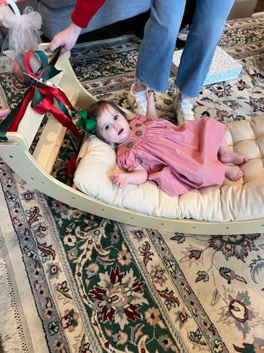 Customer photo review of Thick Cushion for our Hazel Rocker - Rocker Not Included