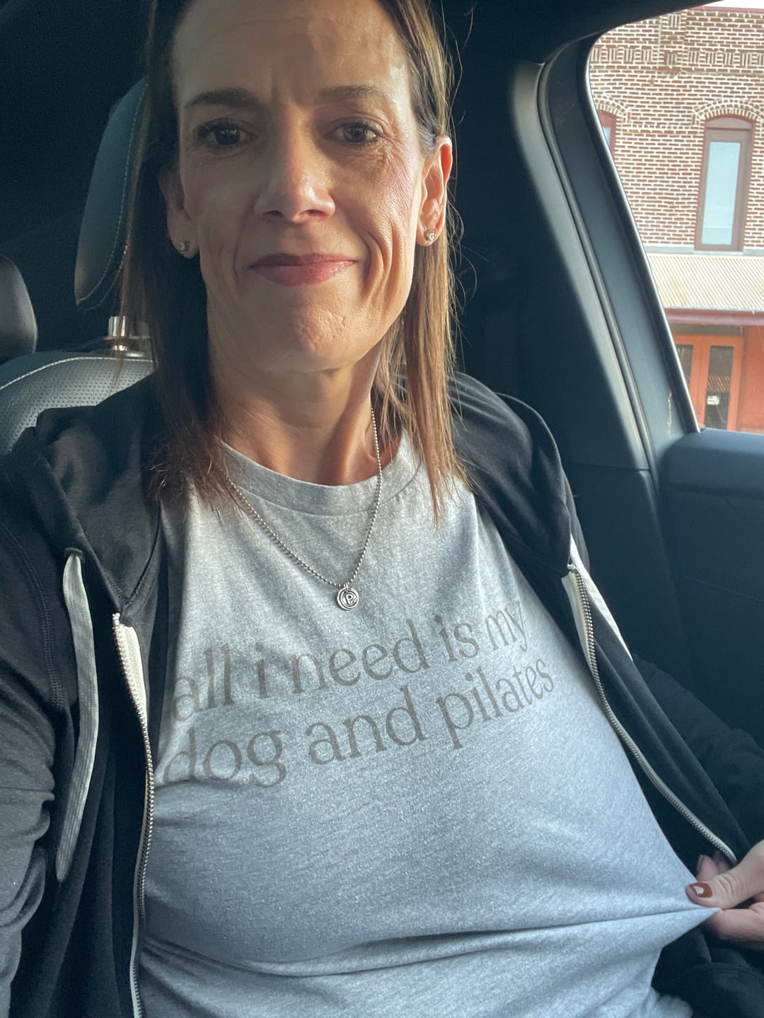 Customer photo review of All I Need Is My Dog And Pilates