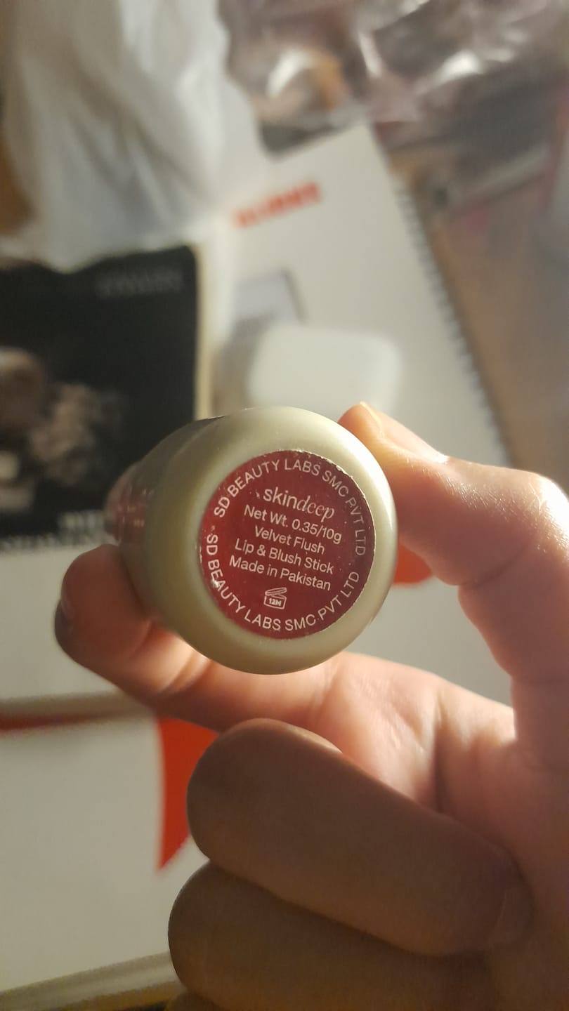 Customer photo review of VELVET FLUSH - Lip+Cheek Blush