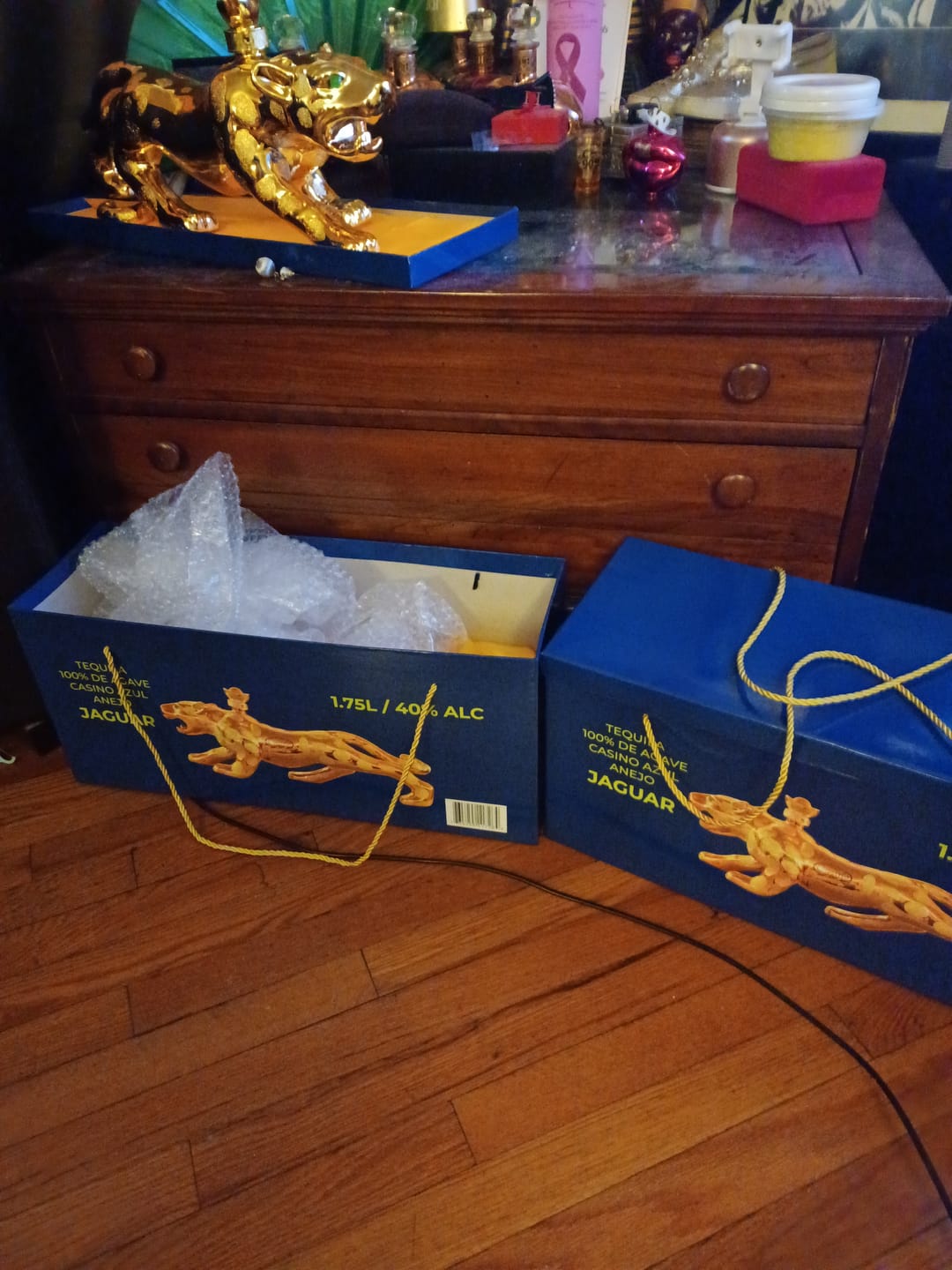 Customer photo review of Jaguar Gold Tequila Anejo 1.75L