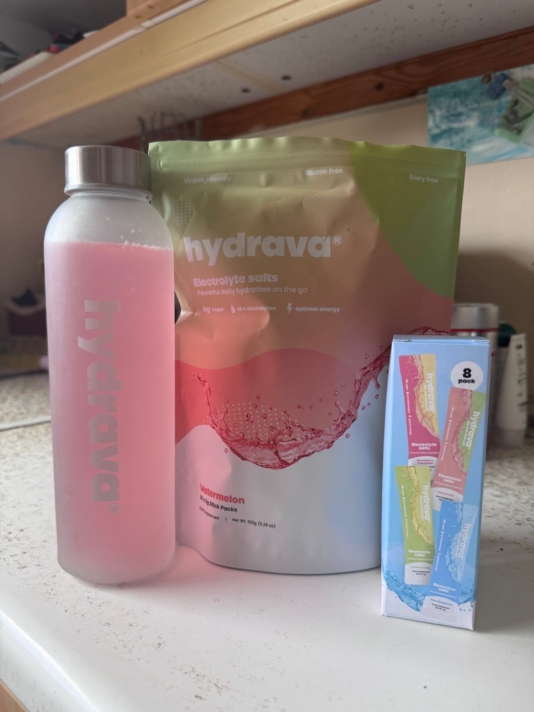 Customer photo review of hydrava electrolyte salts