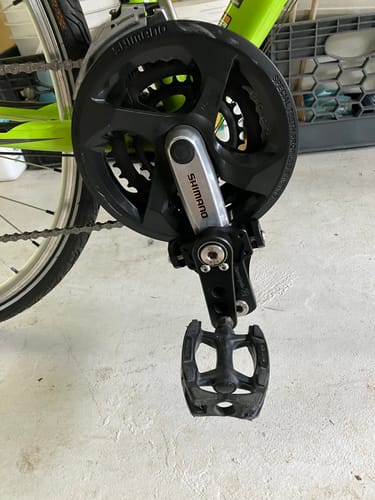 Customer photo review of Easy Knees Pedal Swing and Crank Shortener Kit (One Side)
