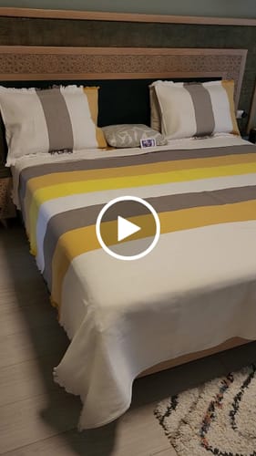 Customer video review of Taji Handmade Cotton Coverlet TA3