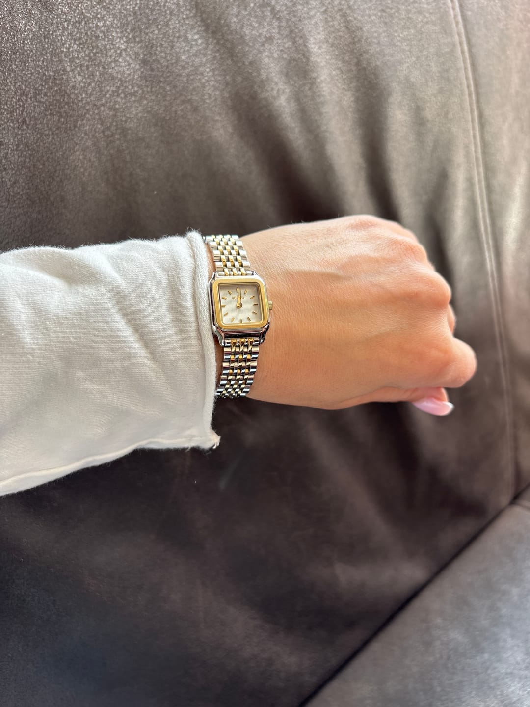 Customer photo review of Macy Petite Gold Silver