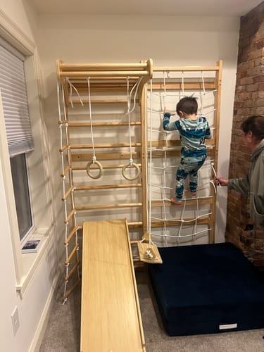 Customer photo review of Neem | Swedish Ladder & Rope Wall