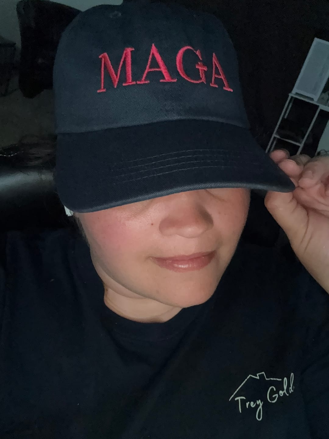 Customer photo review of MACA Navy Dad Hat