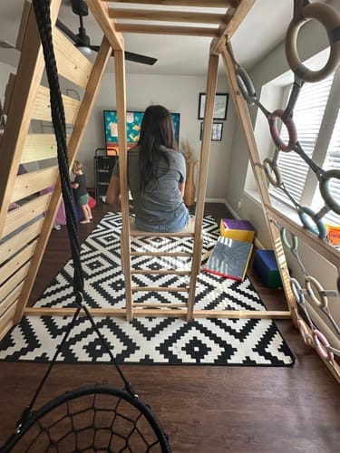 Customer photo review of Sweetgum Indoor Sensory Playset
