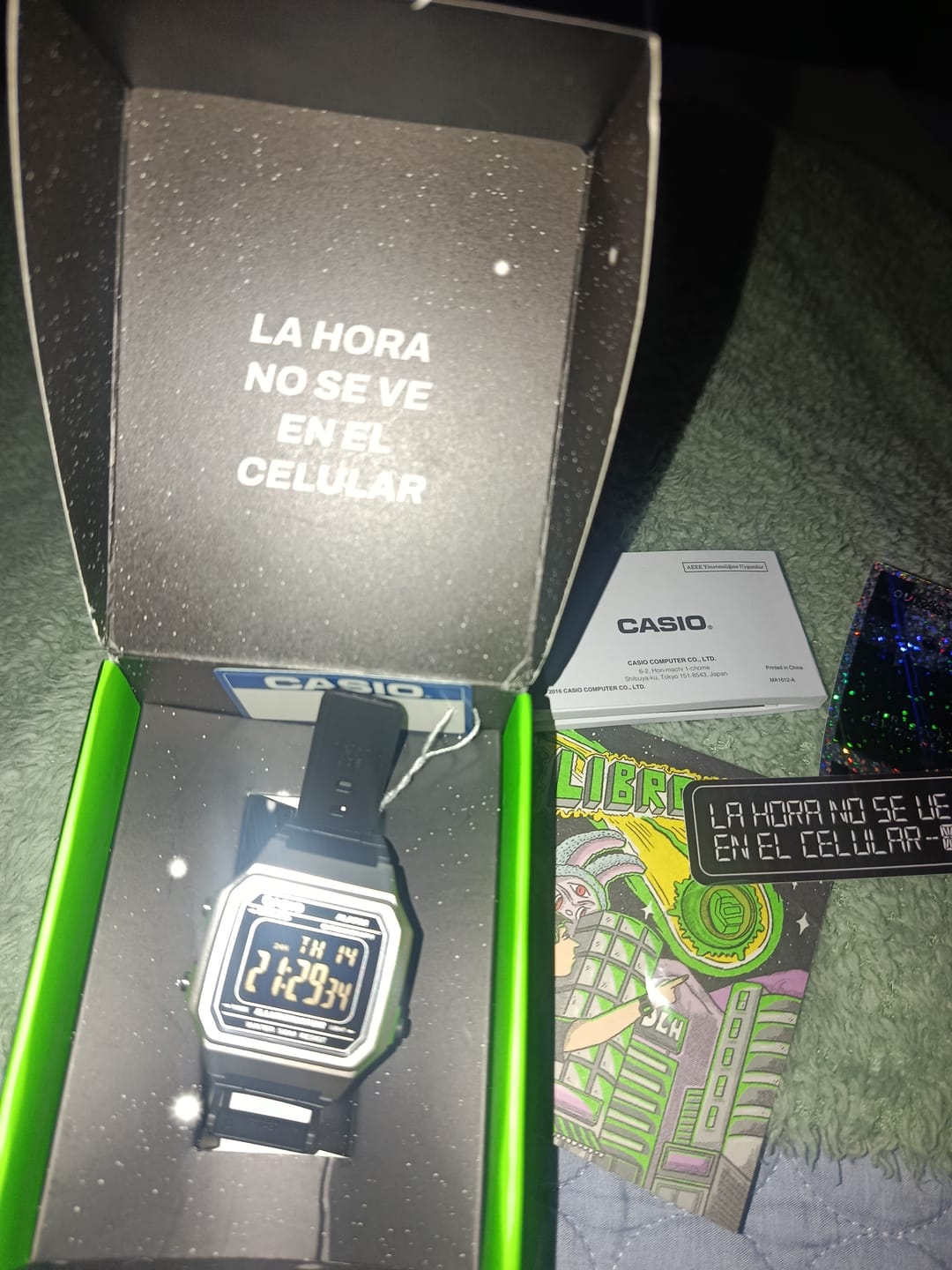 Customer photo review of Reloj Casio Vintage W-217HM-7BV Plateado/Negro