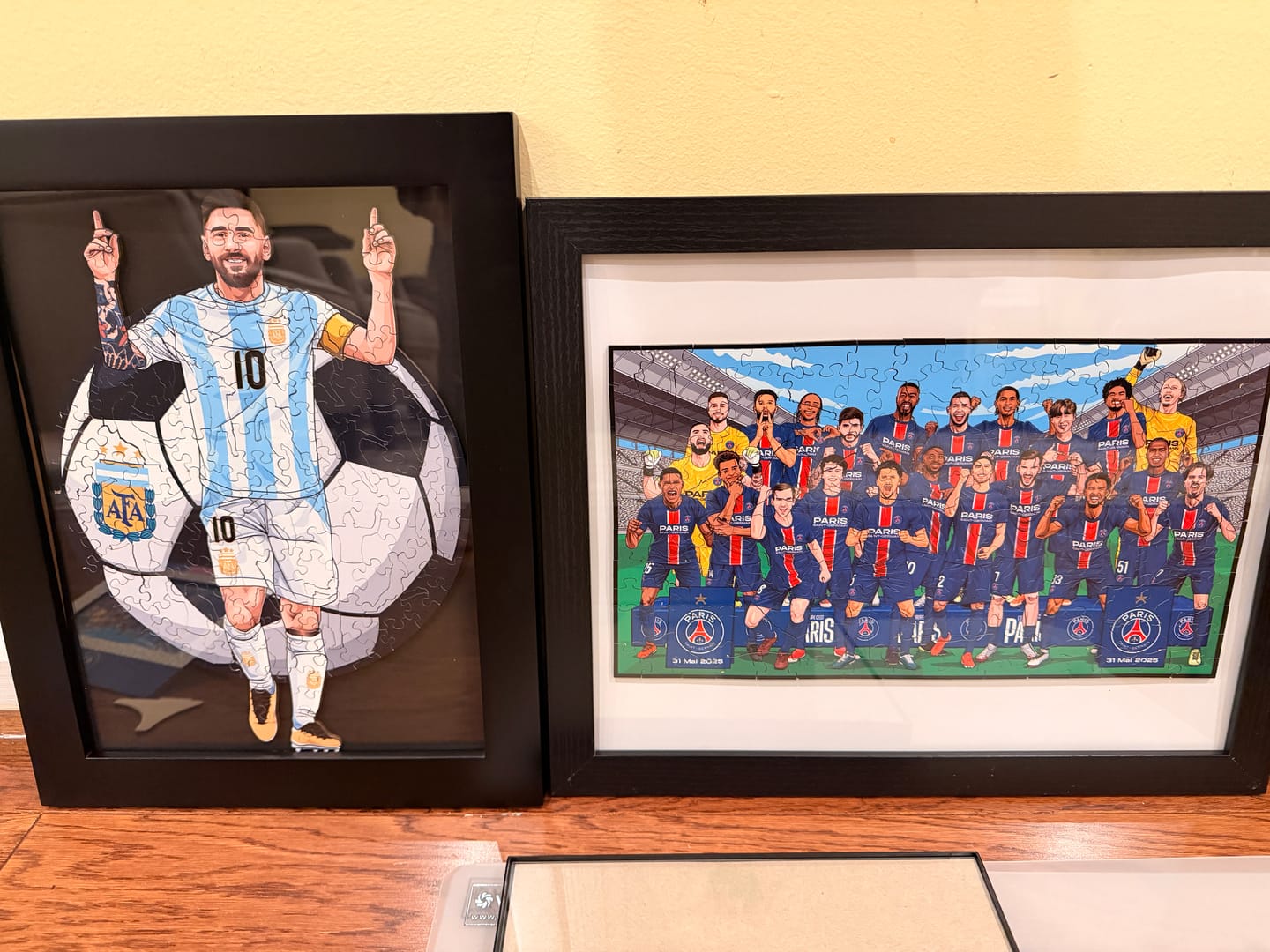 Customer photo review of Lionel Messi - Wooden Puzzle